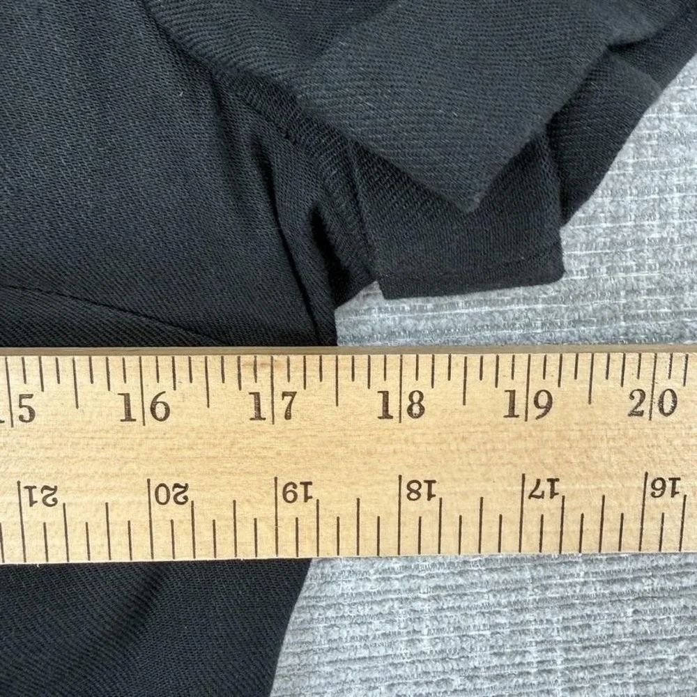 Banana Republic Romper Womens 4 Black One-Piece V-Neck Zip Pockets Linen Blend‎